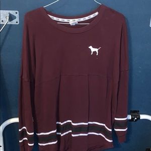 Victoria secret Maroon long sleeve T-shirt